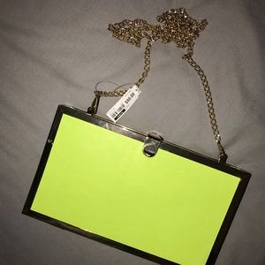 NWT, Neon green box clutch by Aldo. 💚💕